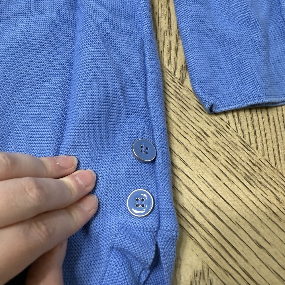 Talbots Medium Blue Pullover Lightweight Long Sle… - image 7